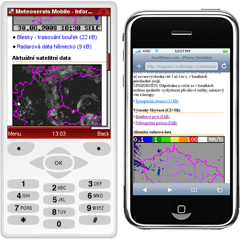 Meteoservis Mobile - počasí pro váš mobil